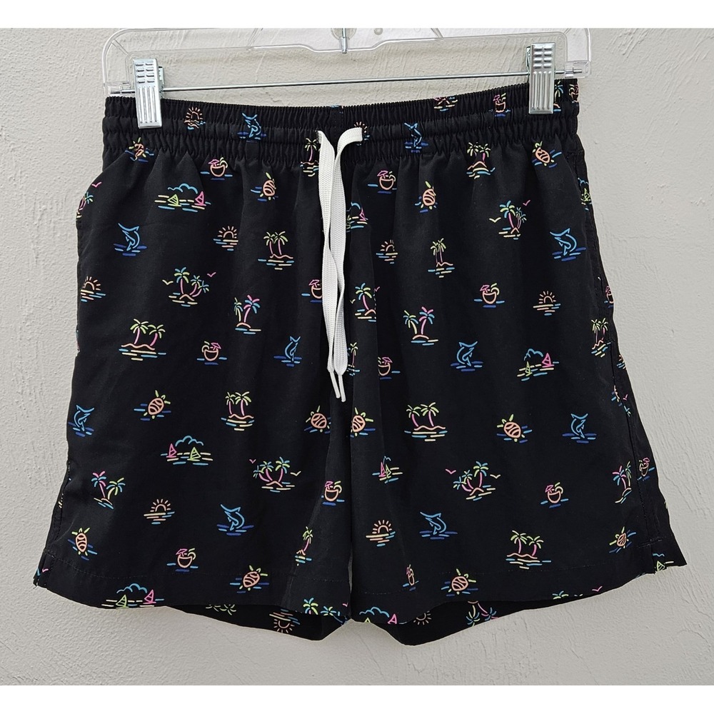 Chubbies Men's The Beach Essentials 5.5" Inseam Black Size Medium Swim Trunks